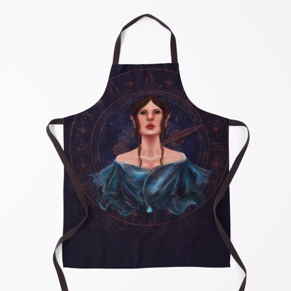 Item preview, Astrology Goddess In Blue With Cosmic Clock designed and sold by Monica Laipple.