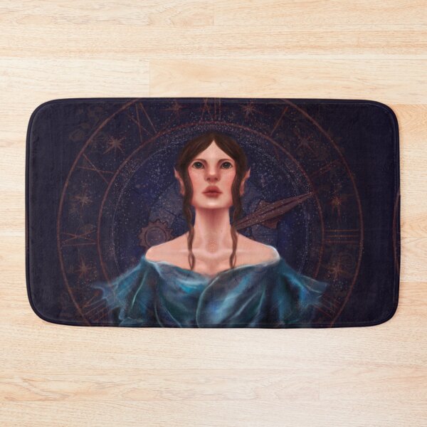 Item preview, Astrology Goddess In Blue With Cosmic Clock designed and sold by Monica Laipple.
