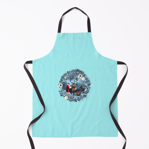 Item preview, Father Christmas rewarding reindeer after hard night of delivering presents in a New York Style Design designed and sold by CoyoteGifts.