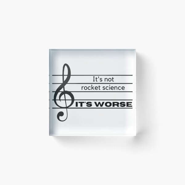 Item preview, It's Not Rocket Science Funny Music Meme Shirt designed and sold by ljboy99.