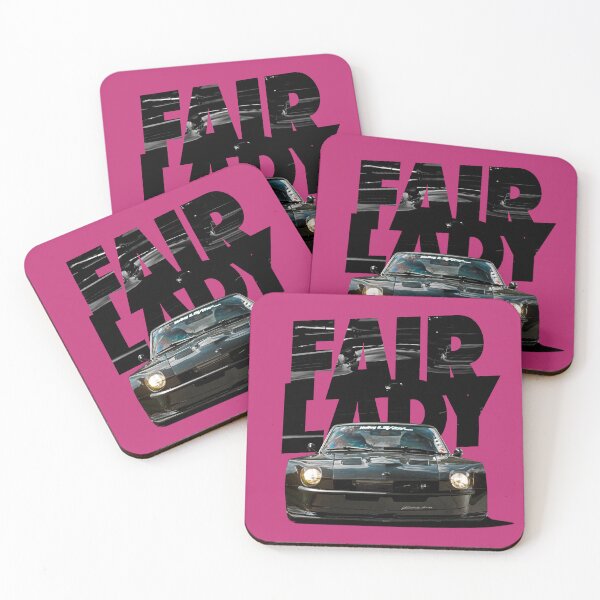 Item preview, THE V8 DATSUN - FAIRLADY Z06 - Black on Pink designed and sold by boltjesdesign.