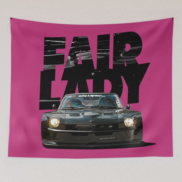 Item preview, THE V8 DATSUN - FAIRLADY Z06 - Black on Pink designed and sold by boltjesdesign.