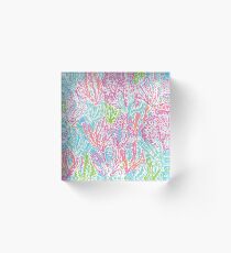 lilly pulitzer print Acrylic Block