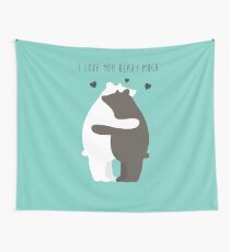 I Love You Beary Much Wall Tapestry