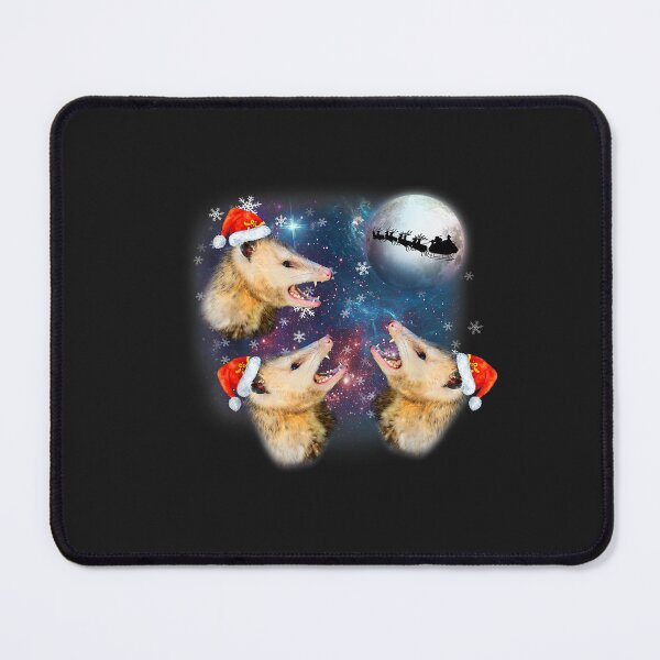 Item preview, Three Possum Moon Christmas Funny Santa Hat T-Shirt designed and sold by Bobby-Bancel.