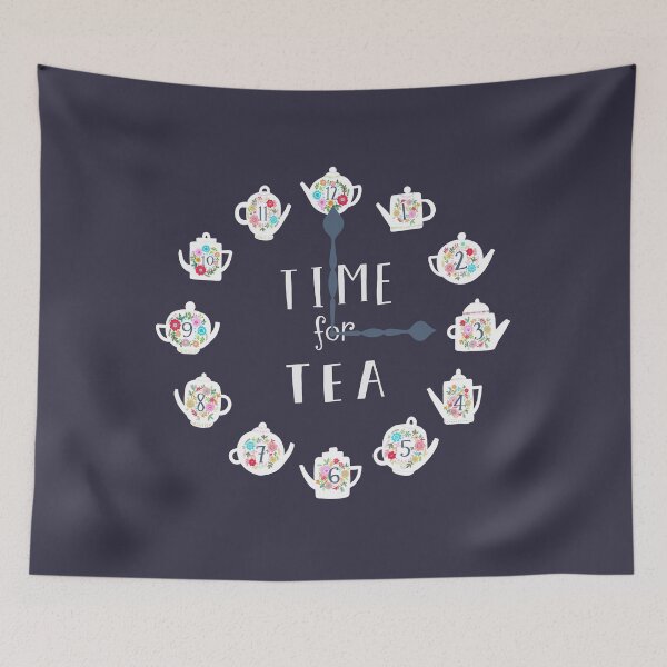 Item preview, Time for tea flowery teapots  designed and sold by stamptout.