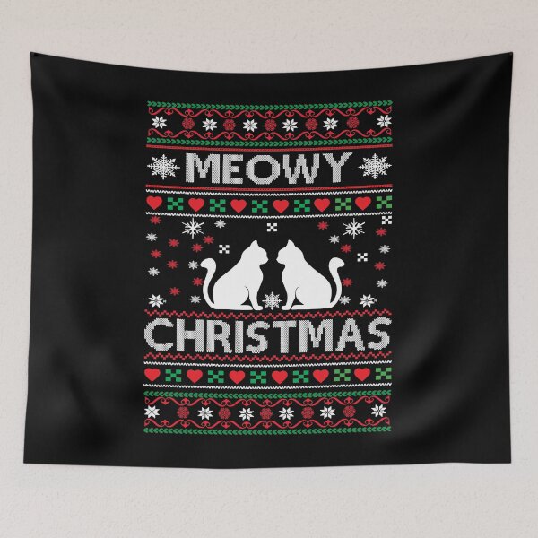 Item preview, Meowy Funny Cat Christmas designed and sold by Helbon-art.