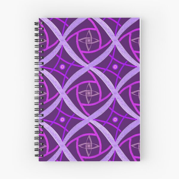 Item preview, Retro Geometric Purple Pattern designed and sold by Jane Izzy Designs.