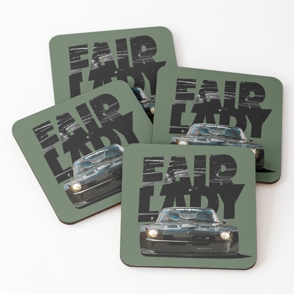 Item preview, THE V8 DATSUN - FAIRLADY Z06 - Black on Green designed and sold by boltjesdesign.