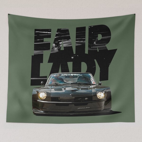 Item preview, THE V8 DATSUN - FAIRLADY Z06 - Black on Green designed and sold by boltjesdesign.