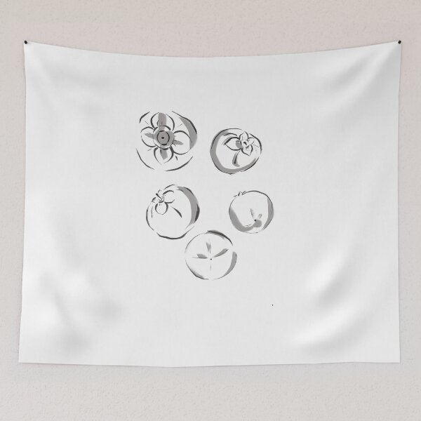 Item preview, Persimmon sumie pattern  designed and sold by StudioMasha.
