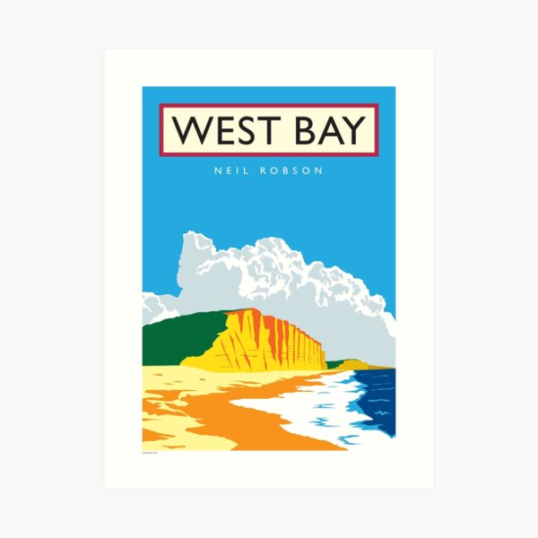 West Bay, Dorset Art Print