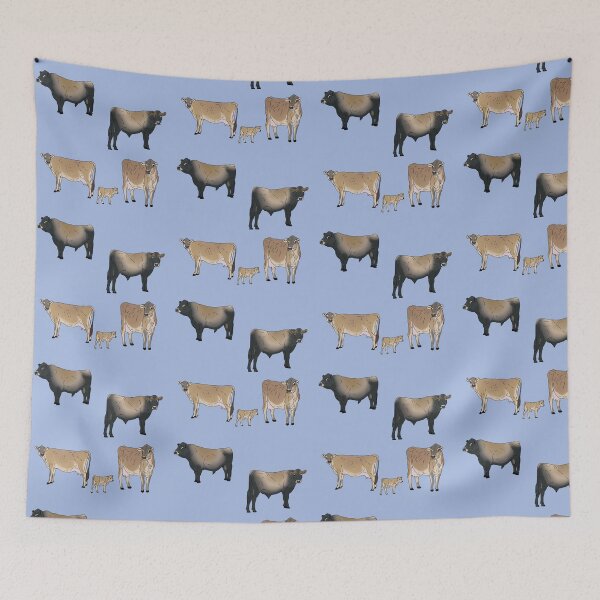 Item preview, Jersey Cows Pattern Blue designed and sold by Ashley Gagnon.