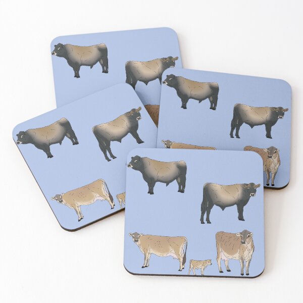 Item preview, Jersey Cows Pattern Blue designed and sold by Ashley Gagnon.