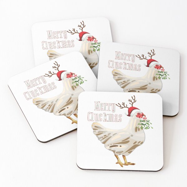 Item preview, Merry Cluckmas -Funny Christmas Chicken designed and sold by designsmostfowl.