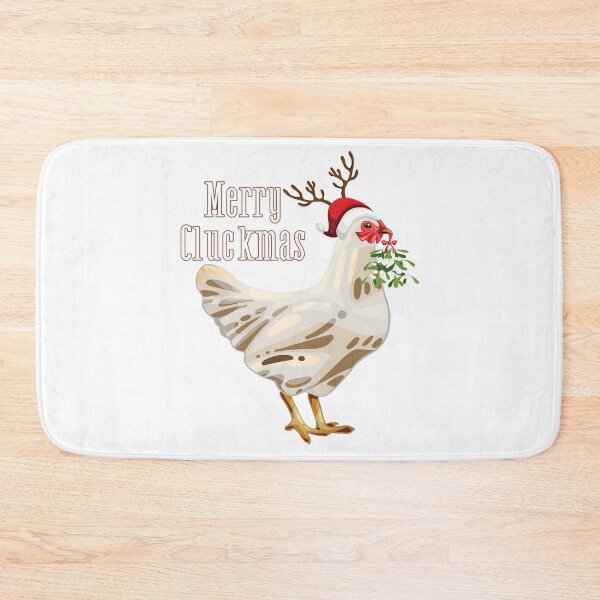Item preview, Merry Cluckmas -Funny Christmas Chicken designed and sold by designsmostfowl.