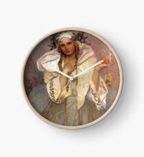 Alphonse Mucha - Christmas in America Clock