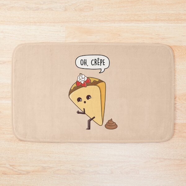 Item preview, Oh, crepe - Pooping crepe Pun designed and sold by LEFDDesigns.