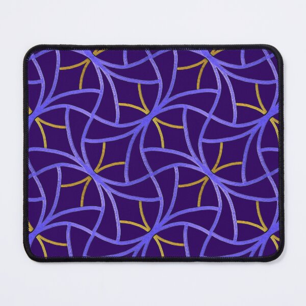 Item preview, Retro Metallic Purple & Gold Line Pattern designed and sold by Jane Izzy Designs.