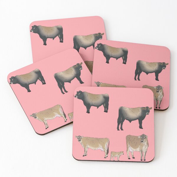 Item preview, Jersey Cows Pattern Pink designed and sold by Ashley Gagnon.