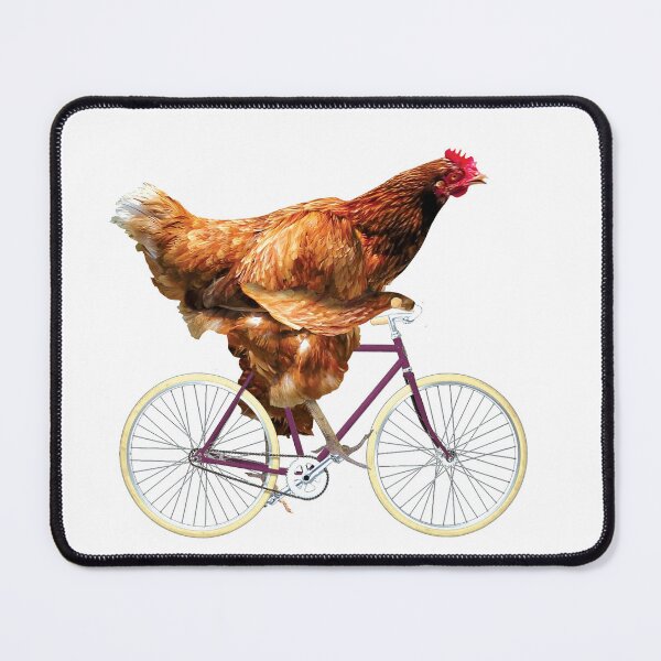 Item preview, Quirky Chicken Riding Bicycle designed and sold by RamiBeans.