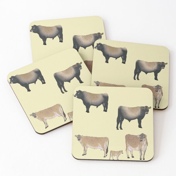 Item preview, Jersey Cows Pattern Yellow designed and sold by Ashley Gagnon.