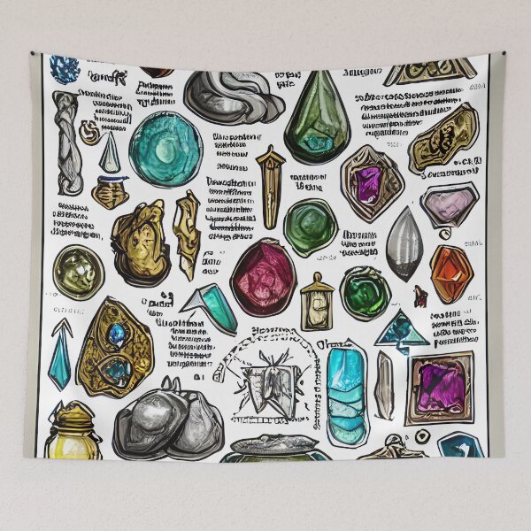 Item preview, Bright Colorful Gemstone Illustration designed and sold by MixinMadness.