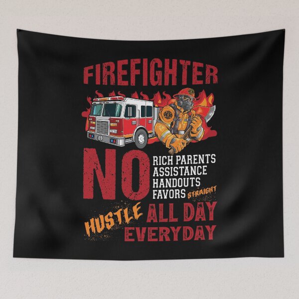 Item preview, Firefighter No Rich Parents Assistance Saying Firefighter designed and sold by Helbon-art.