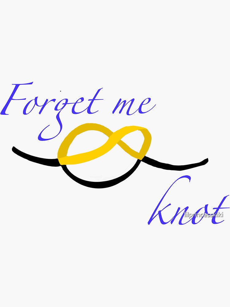 me knot" Sticker for Sale by lilprincesskiki Redbubble
