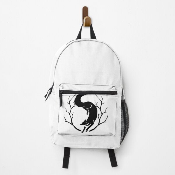 Item preview, Fox Jumping Through Branches Black designed and sold by Skadi-Designs.