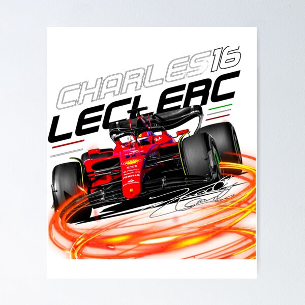GNKIO F1 Racing Driver Charles Leclerc (2) Poster sur toile d'art