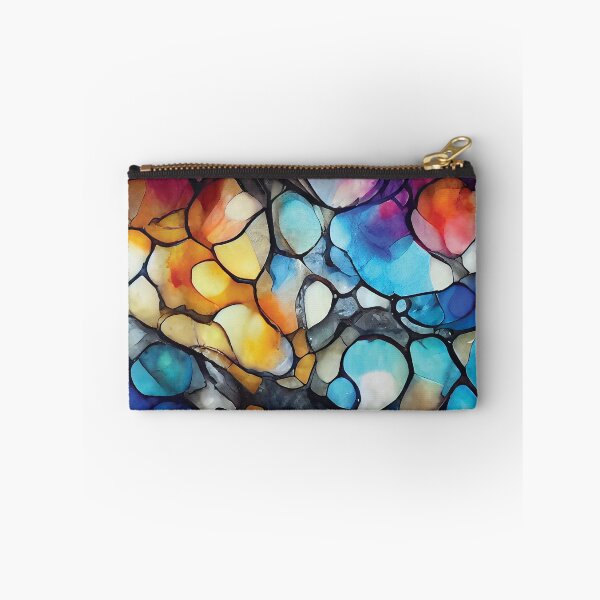 Item preview, Abstract Stained Glass Rainbow Color Variant Art Print designed and sold by Beholder Images.