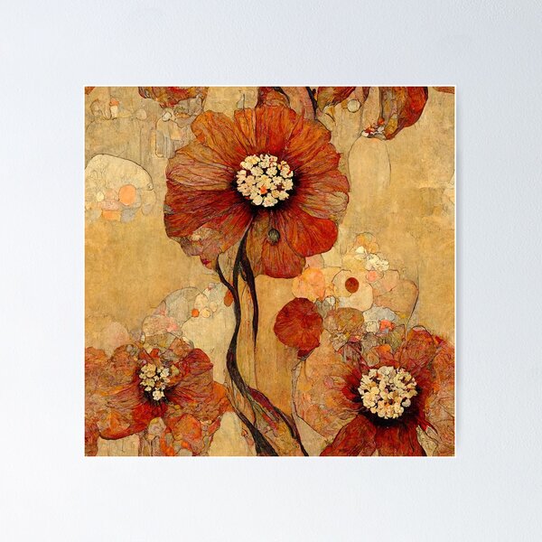 Item preview, Burnt Orange Petal Paradise designed and sold by BellasArtStudio.