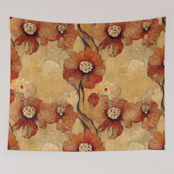 Item preview, Burnt Orange Petal Paradise designed and sold by BellasArtStudio.