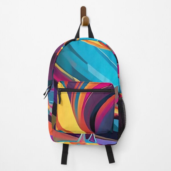 Item preview, Modern Art Organic Shapes Colorful Rainbow Abstract designed and sold by CattlettArt.