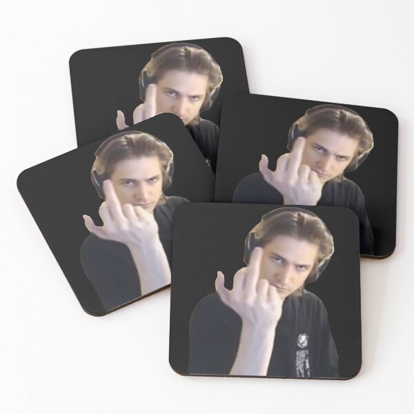 Item preview, xQc flipping you off designed and sold by IHolyBreadI.