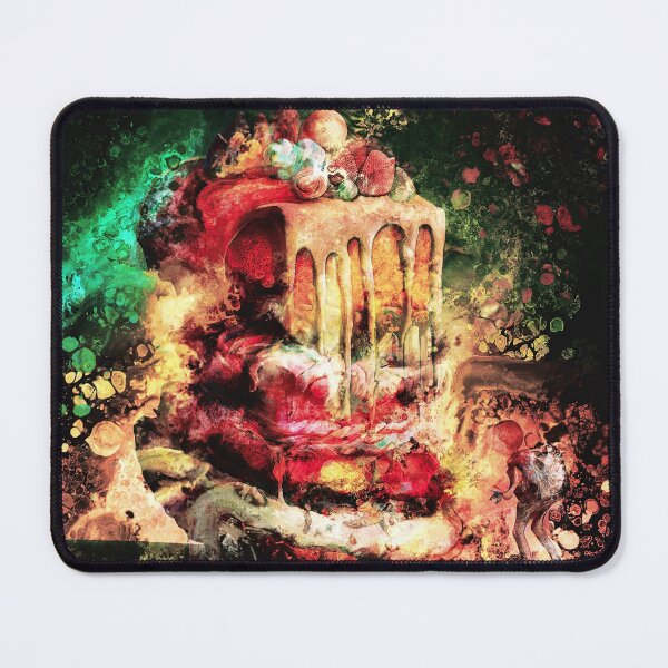 Item preview, Food Wastage and gluttony of person, Acrylic Pour designed and sold by Dave Ng.