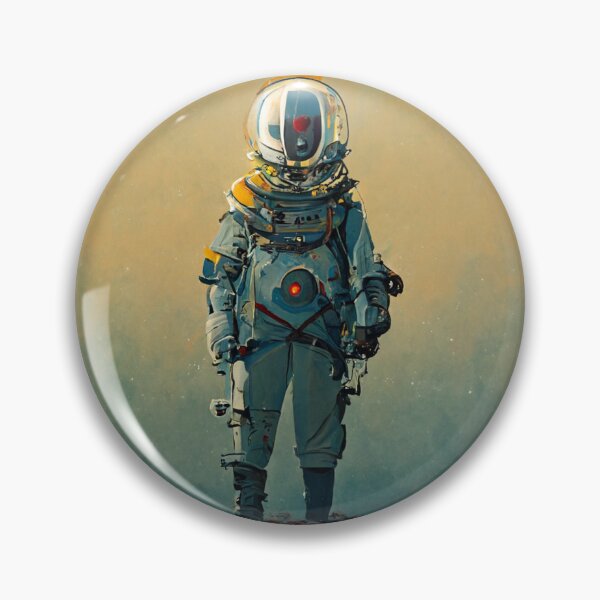 Item preview, Robot astronaut in a suit visiting a planet in space designed and sold by Paradigme.