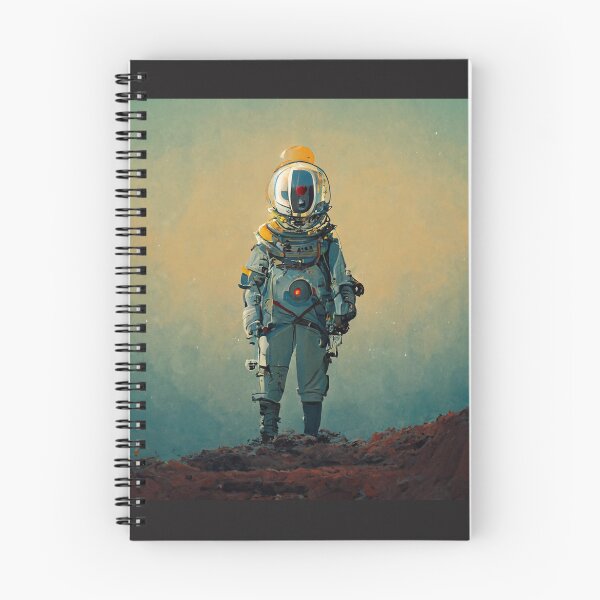 Item preview, Robot astronaut in a suit visiting a planet in space designed and sold by Paradigme.