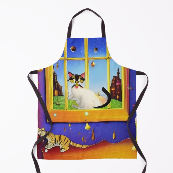 Item preview, Colorful cat in her playroom designed and sold by TeschWerks.
