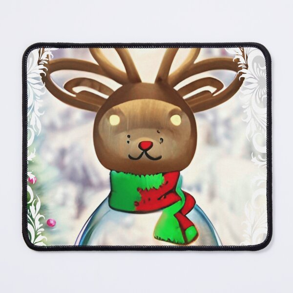 Item preview, Reindeer Christmas Glass Ball designed and sold by zheworkstudio.