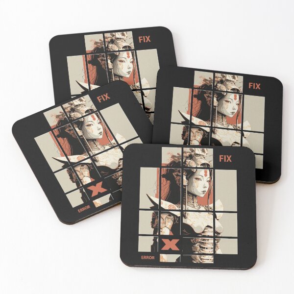 Item preview, Japanese Cyborg Robot Tiles designed and sold by Bondoboxy.