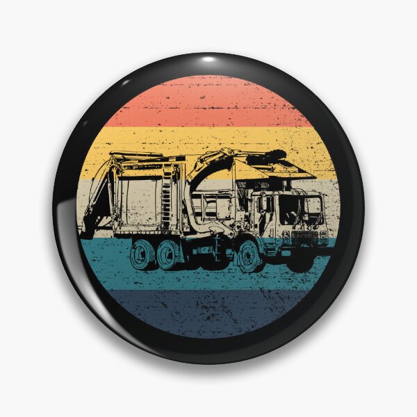Item preview, Garbage Truck Retro Trash Truck Kids Toddler Garbage Truck Gear designed and sold by DynamicDesign.