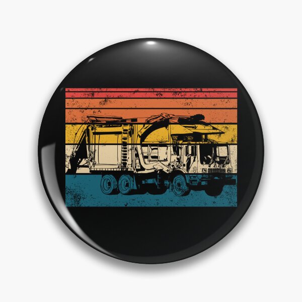Item preview, Garbage Truck Retro Trash Truck Kids Toddler Garbage Truck Gear designed and sold by DynamicDesign.