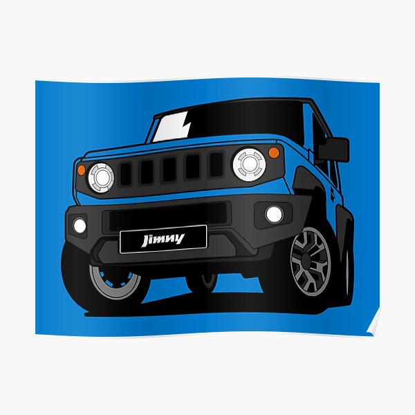 "Blue Suzuki Jimny" Poster for Sale by hasan-smd | Redbubble