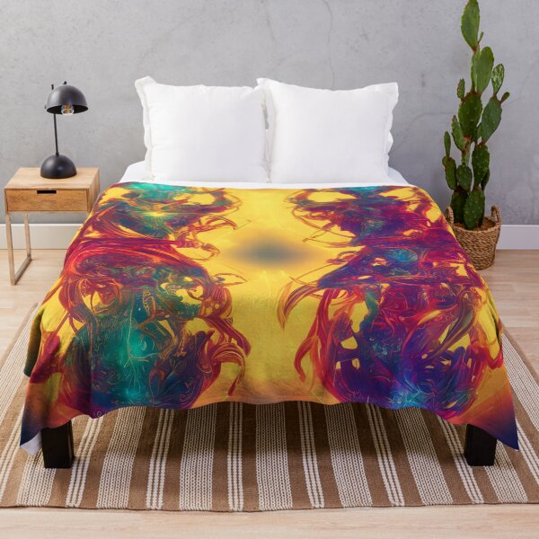 Item preview, Gemini zodiac sign, glowing vivid colors,illustrative art, artist interpretation, concept art designed and sold by LoveZodiac.