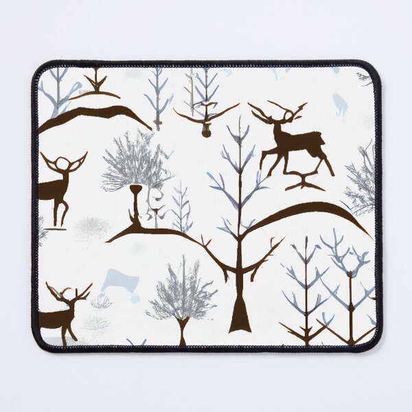 Item preview, Abstract Deer in Woods designed and sold by Poetic Patterns Studio.
