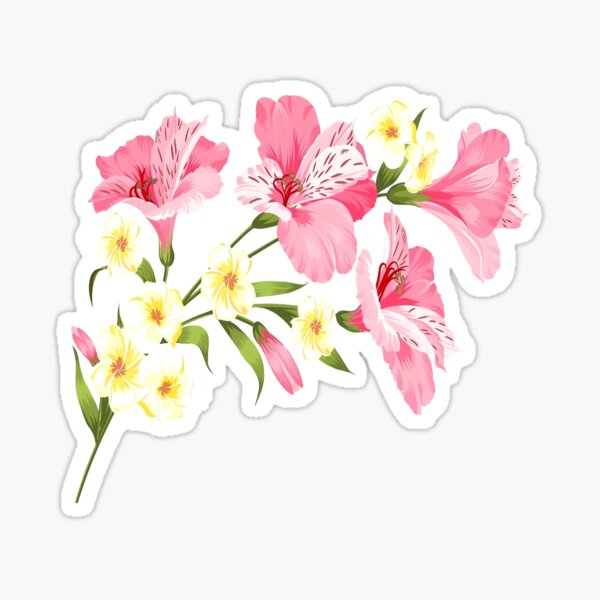 Alstroemeria Stickers for Sale | Redbubble