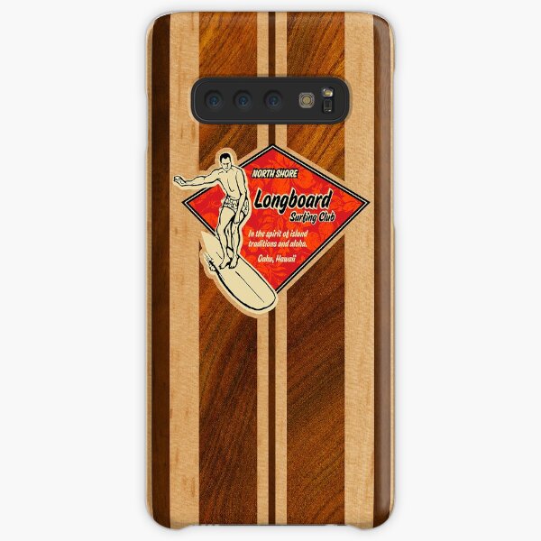 Waimea Hawaiian Faux Koa Wood Surfboard Samsung Galaxy Snap Case