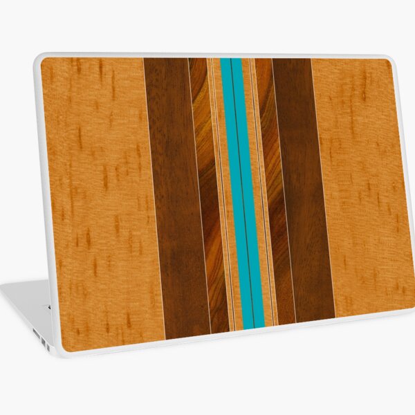 Aperçu de l'œuvre Planche de Surf Nalu Mua Hawaiian Faux Koa Wood - Teal créée et vendue par DriveIndustries.
